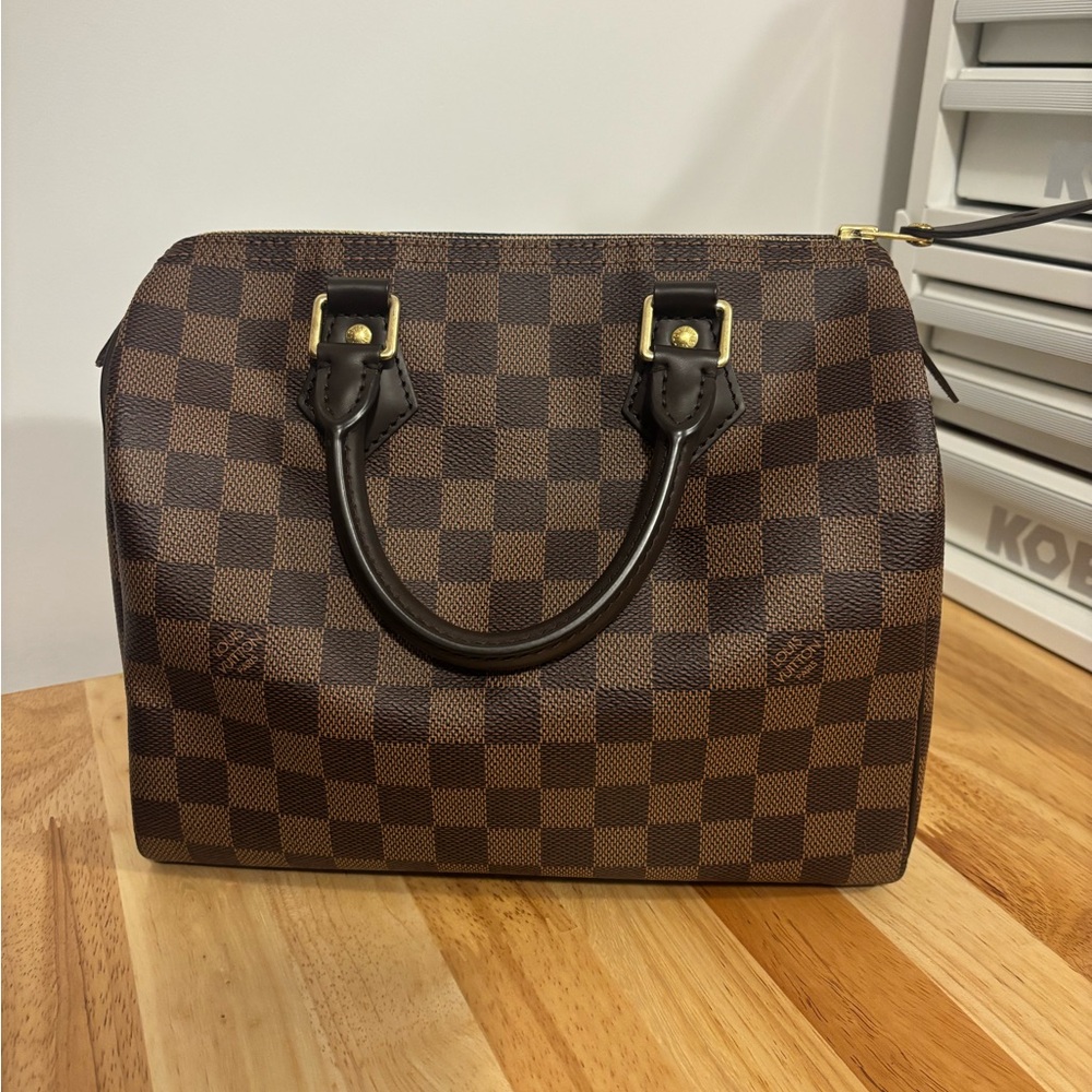 Louis Vuitton Damier Ebene Speedy 25 Top handle